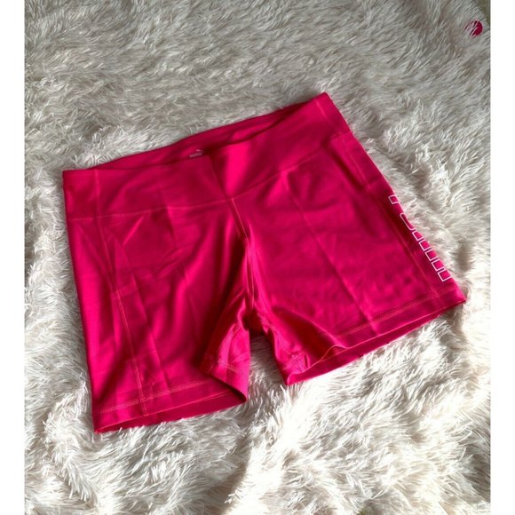 Women’s active Shorts Size XL Puma attitude Glowing Pink White - Picture 1 of 11